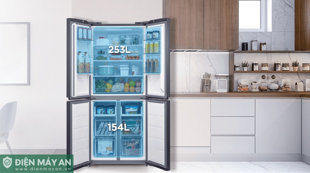 Tủ lạnh Midea Inverter 410 lít Multi Door MDRF550FGG28VN
